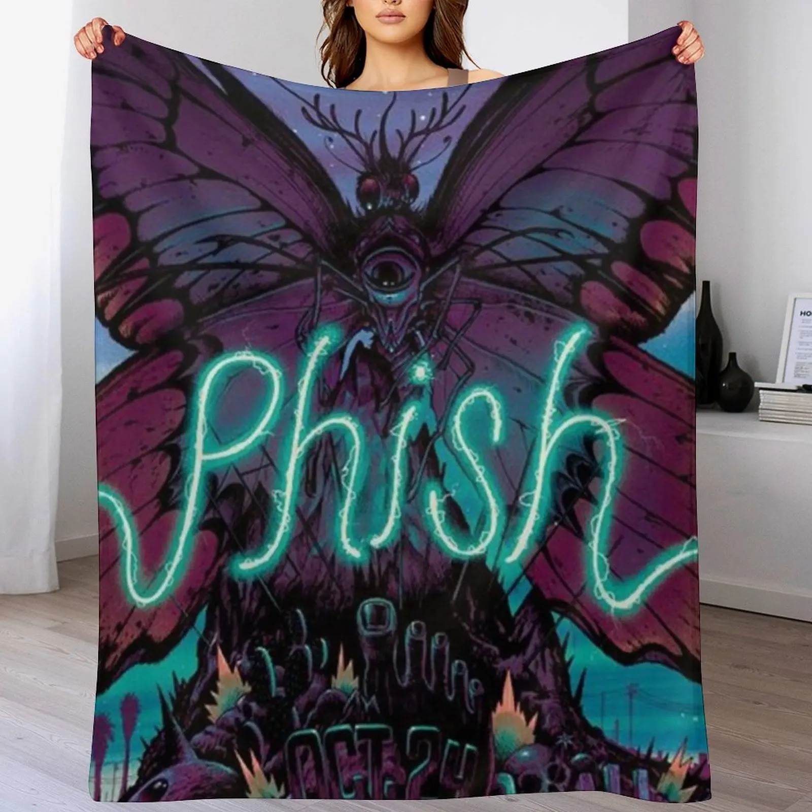 

phish Throw Blanket Lightweight Cozy Blanket for Bed Sofa