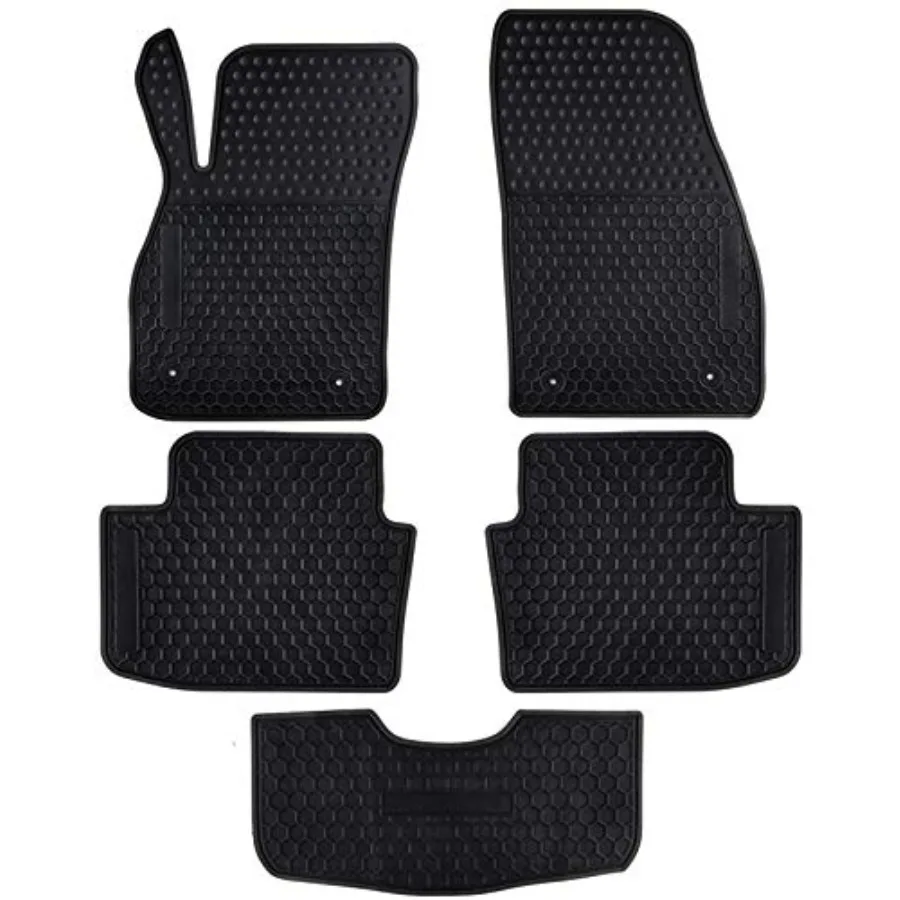 

Ucaskin Car Floor Mats Custom Fit for Chevrolet Chevy Malibu 2015 2014 2013 Odorless Washable Rubber Heavy Duty Anti-Slip All W