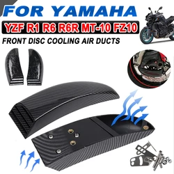 For YAMAHA YZF-R6 R R1 R6R MT-10 FZ-10 FZ YZFR6 MT10 Motorcycle Front Disc Cooling Air Ducts Brake Caliper Cooler Mounting Kit