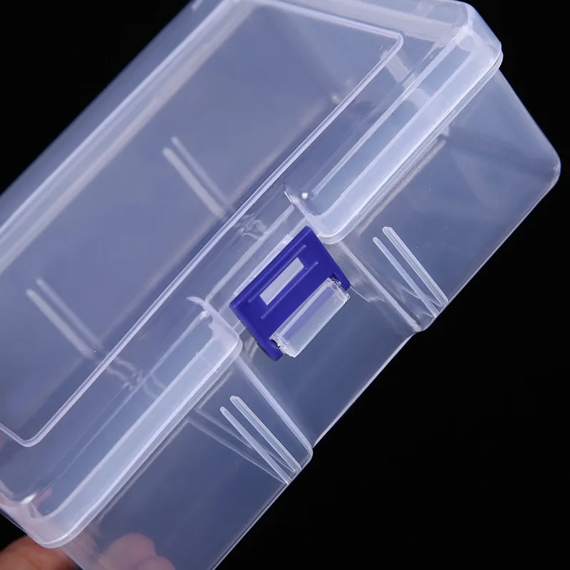 1/2pcs Clear Plastic Rectangular Storage Box Dustproof Waterproof Screwdrivers Bits Organizer Container for Tool Cases