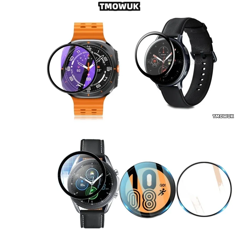 For Samsung Galaxy Watch 4 5 6 7 Ultra FE PRO 47 44 43mm 40mm - High-gloss Soft Flexible 3D Curved Screen Protector