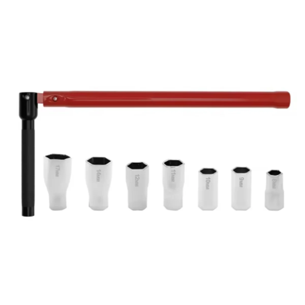 Zestaw kluczy nasadowych ABNJ ze stali węglowej do kranów kuchennych i łazienkowych, instalacji i demontażu zaworów, narzędzie kluczowe 8-17 mm