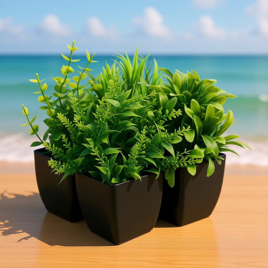 

4Pcs Fake Plants in Black Pot Mini Artificial Eucalyptus Potted for Bathroom Table Office Indoor Decoration Indoor Plants