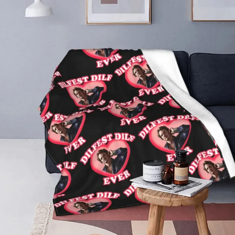 Pedro Pascal Design Blankets Fleece Ultra-Soft Throw Blanket na sofę samochodową Narzuta na kanapę