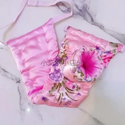 (size big shape)Handmake Man's Silky Soft Floral T-briefs Live Show Dance Private Party Sexy Costume Panty Handmake FKK