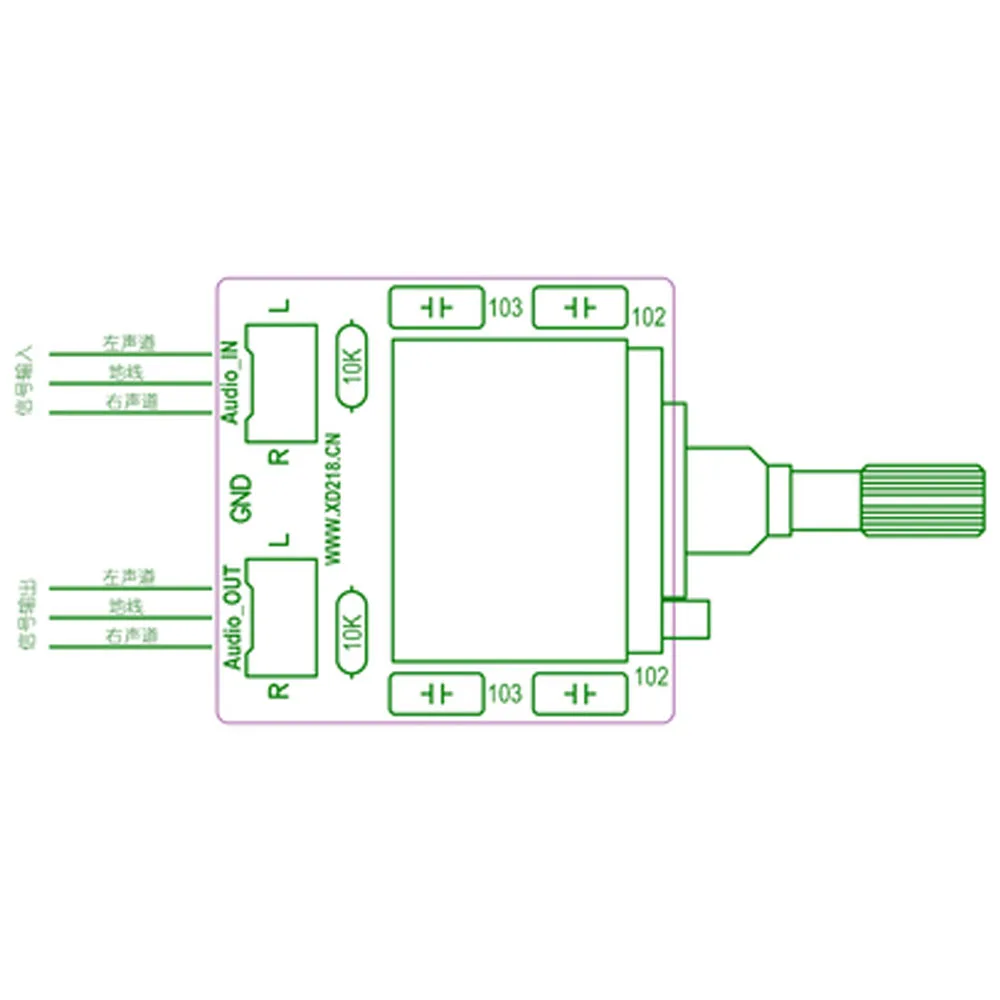 Adapted for Equal Loudness Volume Adjustment Board PH2702 Potentiometer Small Volume Enhances High and Low Sounds