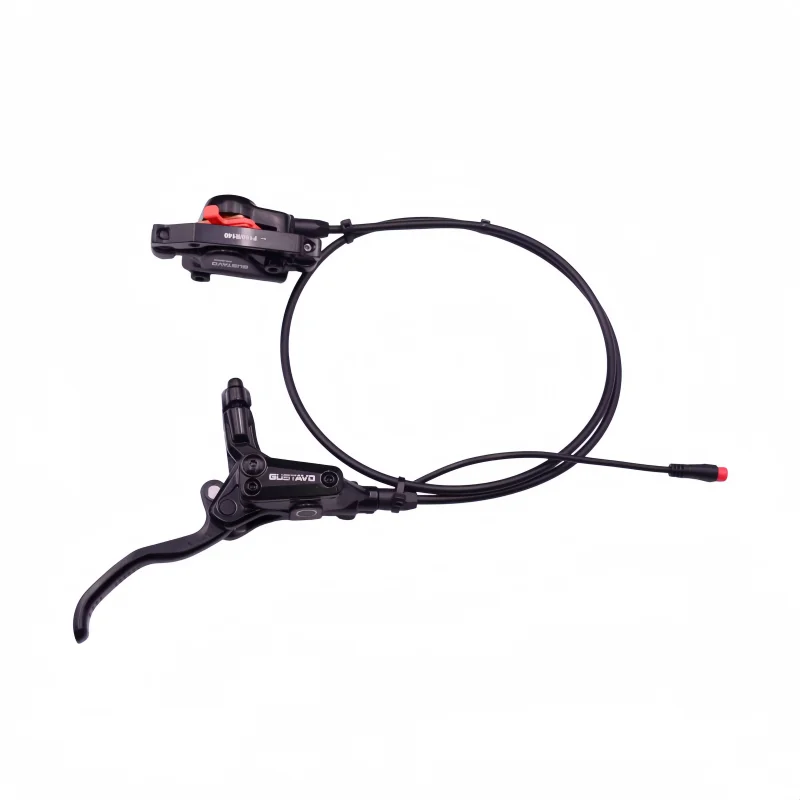 Freno de disco hidráulico para bicicleta eléctrica, frenos delanteros con enchufe impermeable SM/2PIN