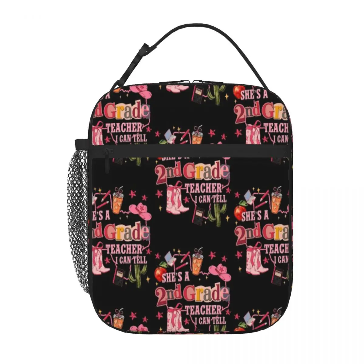 Hot Sale She S A 2nd Grade Teacher I Can Tell Western Back To School Workwear Bento Bag Seaside Lunch Thermal Food Carrier