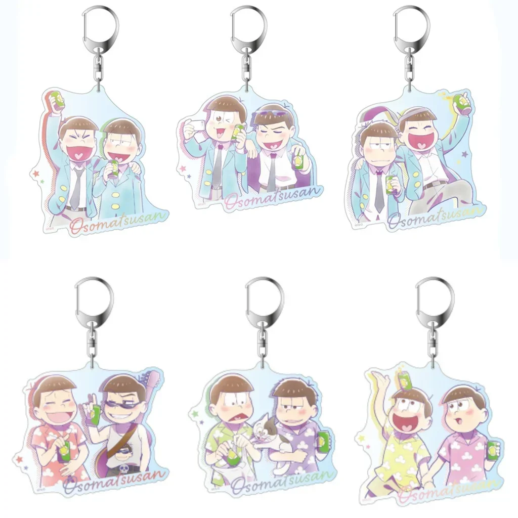 Брелок для ключей из игры Ichimatsu, Jyushimatsu, Todomatsu, кукла аниме, Карамацу, хоромацу, акриловый брелок, подвеска для подарка