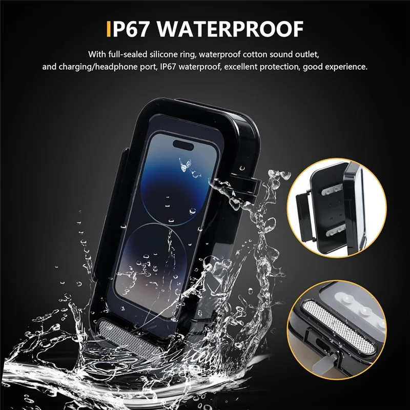 

Firmly UTV ATV Phone Mount Waterproof Holder For Polaris RZR Ranger General Pioneer Talon Can Am Commander Maverick X3
