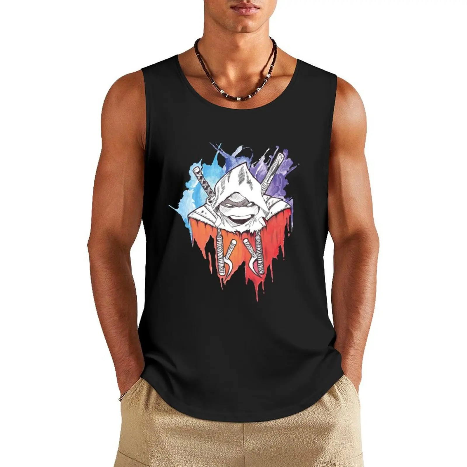 

last ronin Tank Top Male vest man vest gym clothes for man