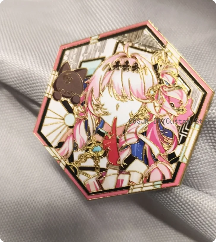 

Anime Wuthering Waves Daniah Pendant Metal Badge Decoration Bedge Game itabag Clothes Decor Cosplay Collection Fans Gift