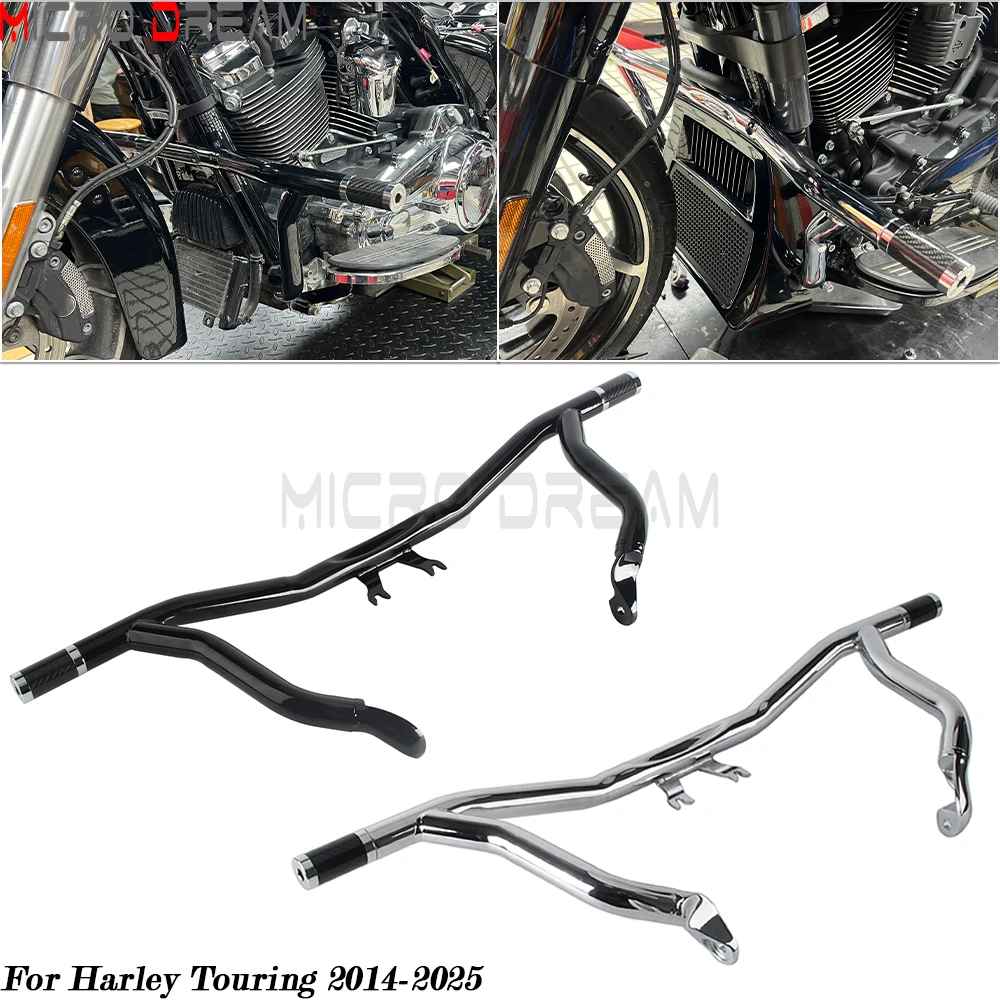 

Для Harley Touring Road King FLHRXS Street Road Electra Glide 2014-2025 мотоциклетная передняя защита двигателя, защита от шоссей, бамперы