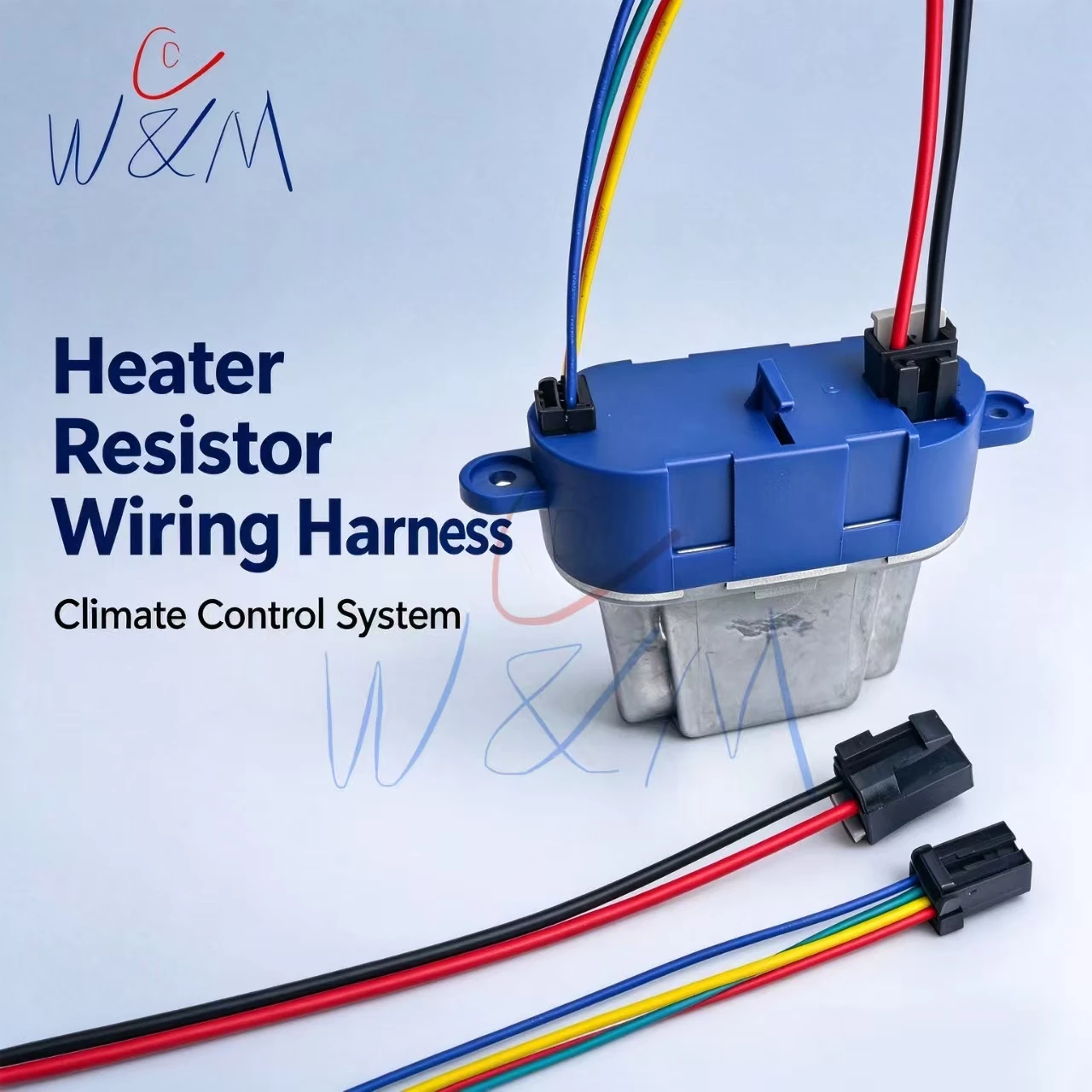 Auto Heater Resistor Wiring Harness Cable for Renault Laguna Alfa Romeo Climate Control, OE 7701206541 52485218 7701048766