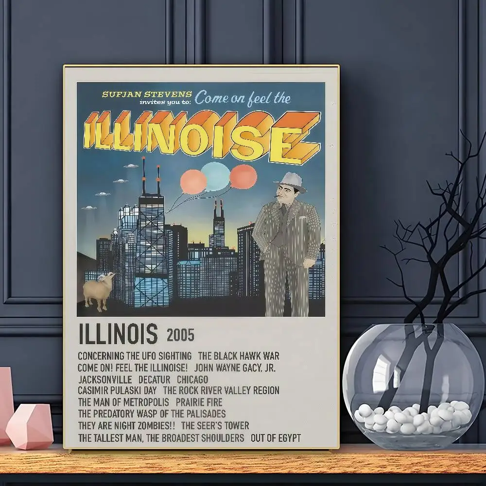 American Singer S-Sufjan Stevens Poster HD Sticky Wall Art Printing Waterproof Home Living Bed Room Bar Aesthetic Decor