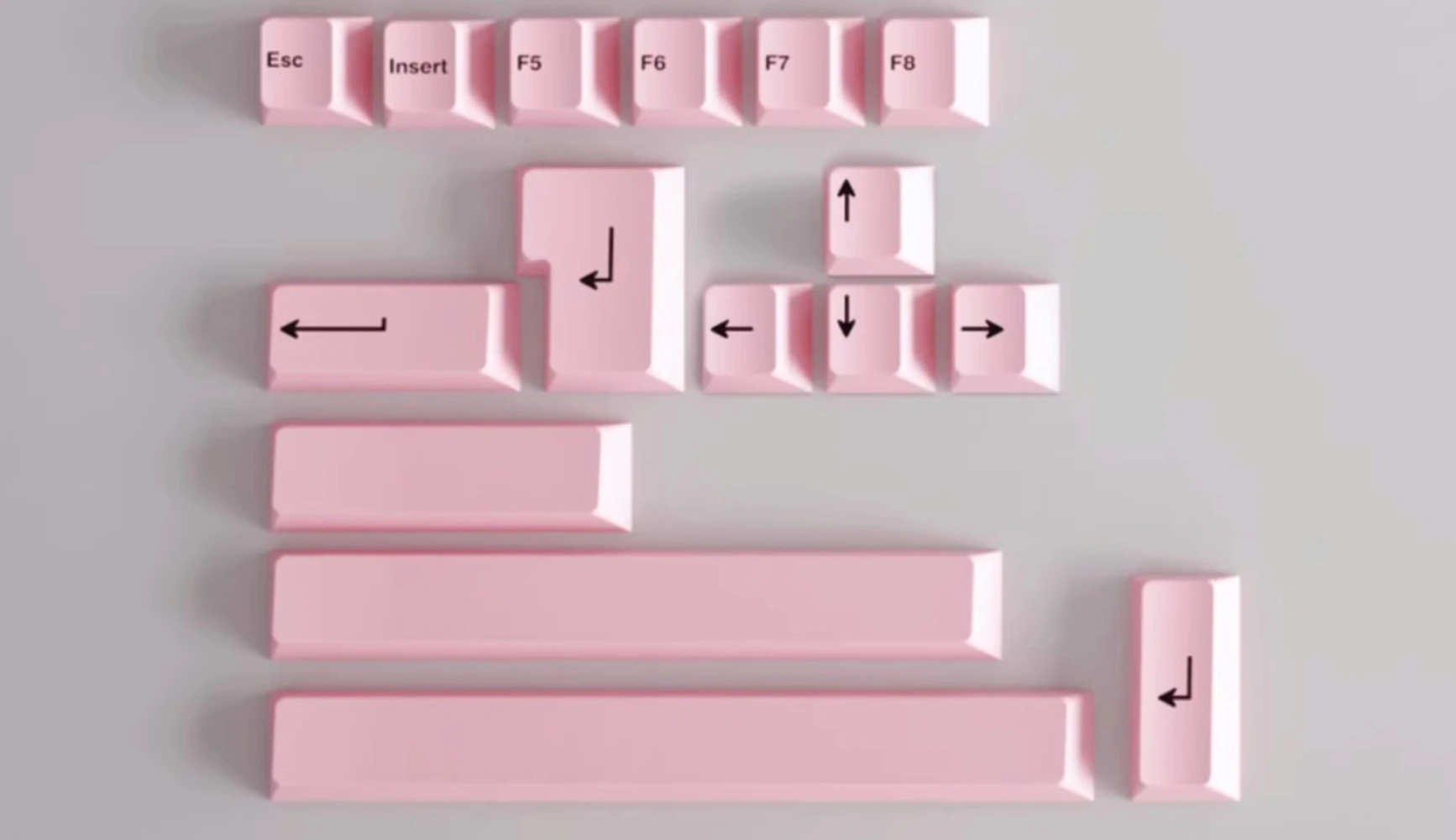 GEEKARK Solid Color Keycap 16 Color Supplement Set Custom Cherry Profile Key Caps PBT MX Switch Artisan with Mechanical Keyboard