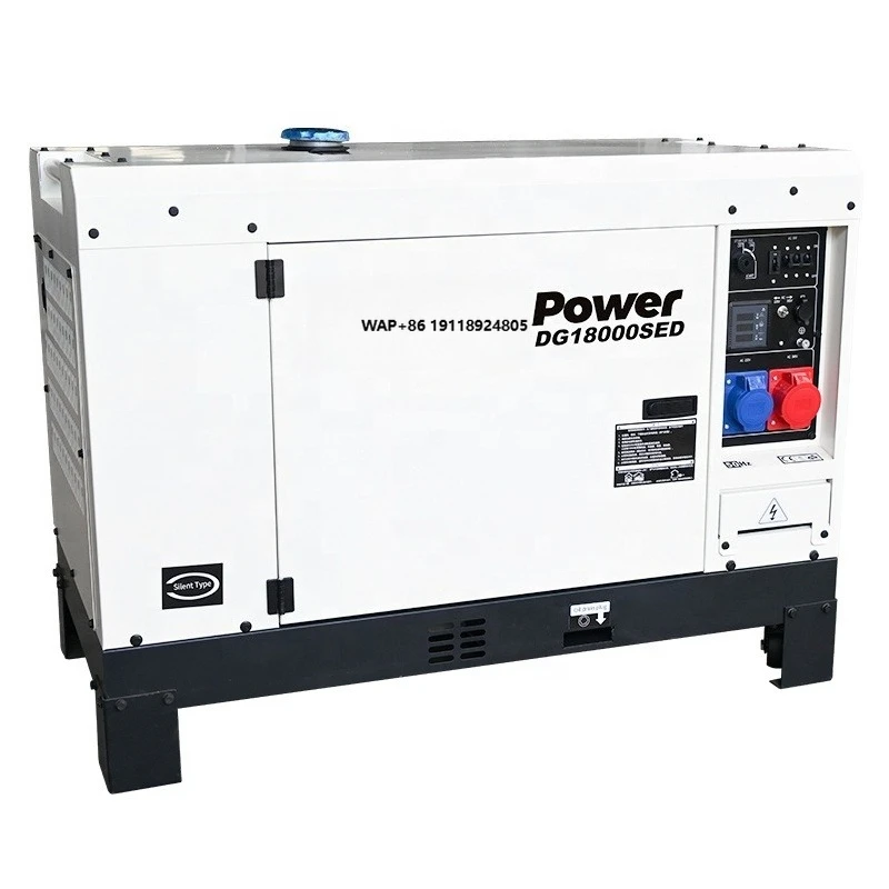 Factory Price Two Cylinders 15kw  Generator 3 Phase 220V/380V Engine Medium-Sized 16KW Silent Generator