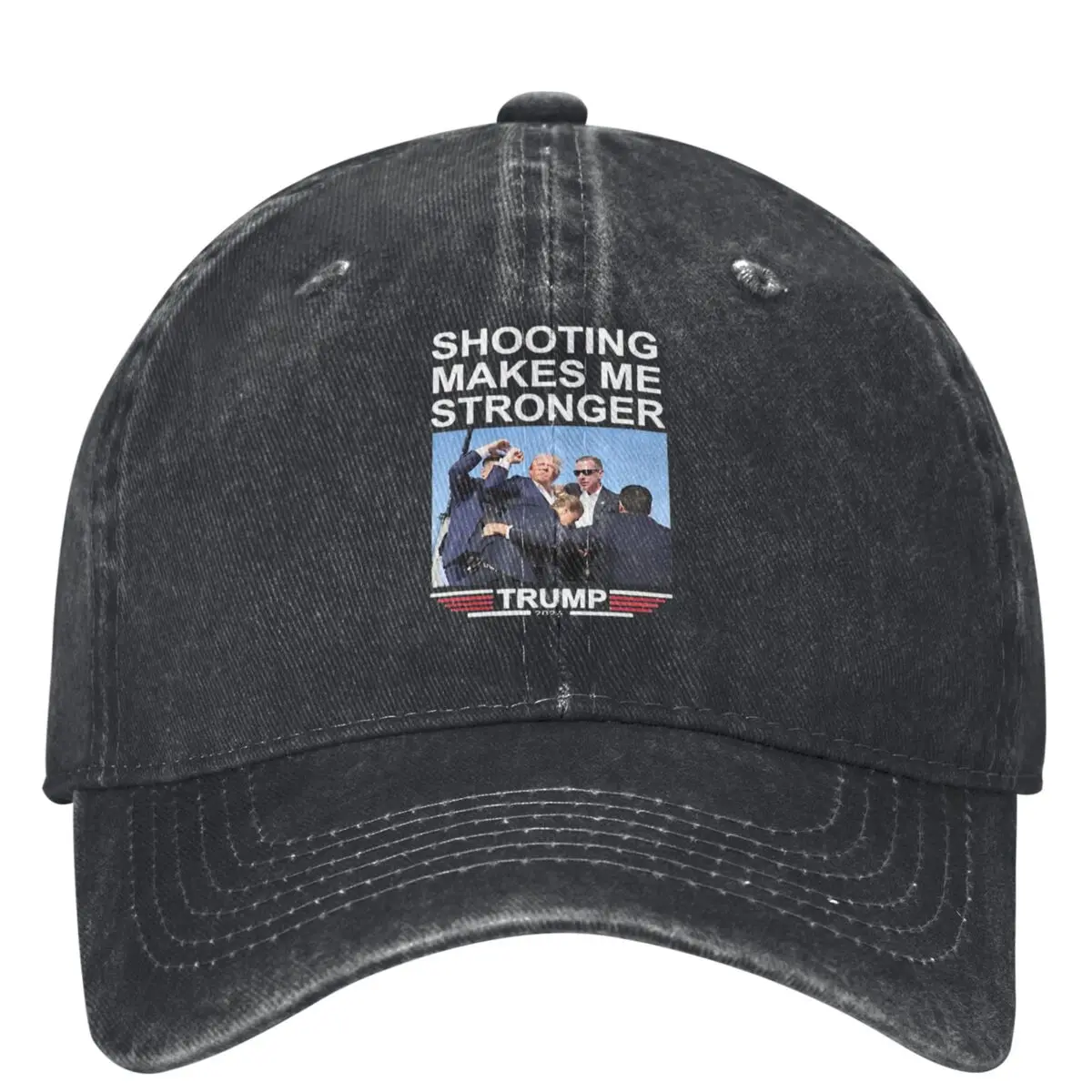 

Shooting Makes Me Stronger Trump 2024 Baseball Cap Street Style Women Men Trucker Hat Designer Outdoor Gym Baseball Caps Gift