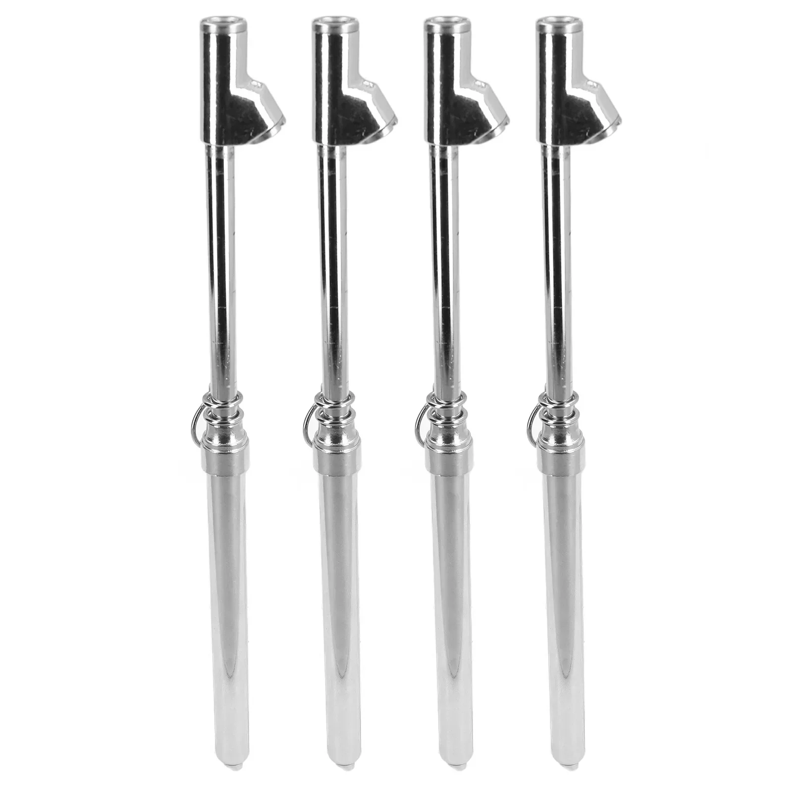

4PCS Dual Head Tire Pressure Gauge Stainless Steel Mechanical Tire Pressure Measuring Tool For Truck Car Bike 10‑160PSI