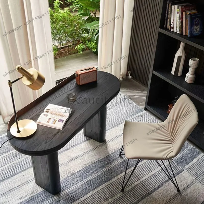 YJ J Simple Modern Computer Desk Leisure Table High-end Household Dresser all Apartment Model Room Writing Book Entrance Table