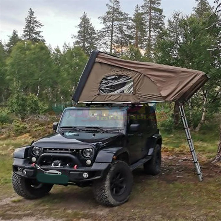 

Custom PVC - coated Rooftop Tent – Aluminum Soft Shell, Pop - up, 2 - 4 Person for Auto Camping