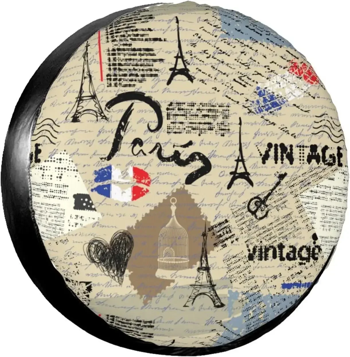 

Cubierta neumático repuesto para coche, periódico antiguo, Londres, resistente a la intemperie, a prueba polvo, para Rv