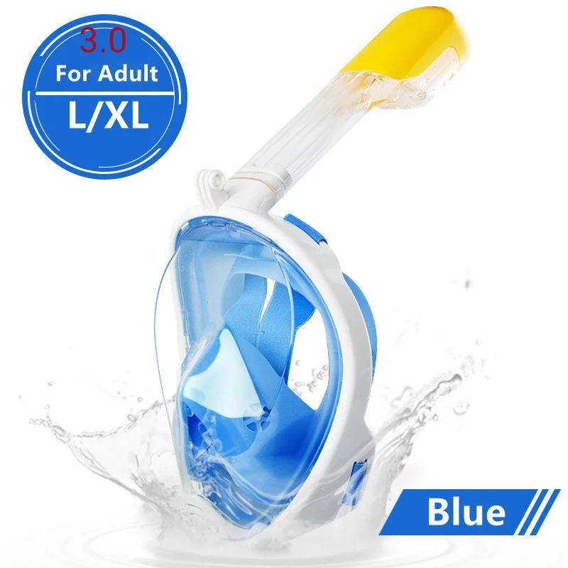 Onderwater Scuba Anti Fog volgelaatsduikmasker Snorkelen Ademhalingsmaskers Veilige waterdichte zwemuitrusting voor volwassen kinderen