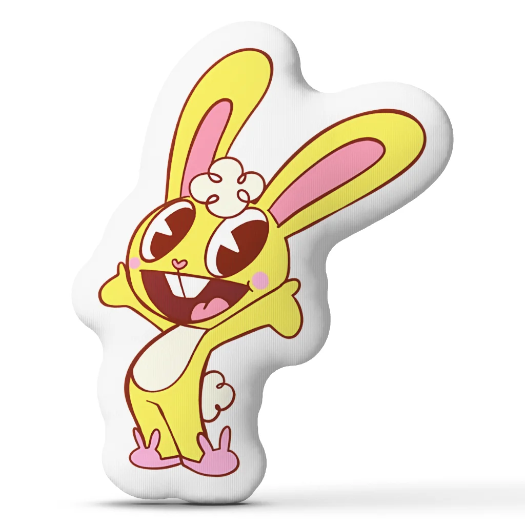 Cuddles bunny Happy Tree Friends Funny Pillow Cushion Irregular Stuffed Throw Pillow Home Decor Gift Sofa Bed