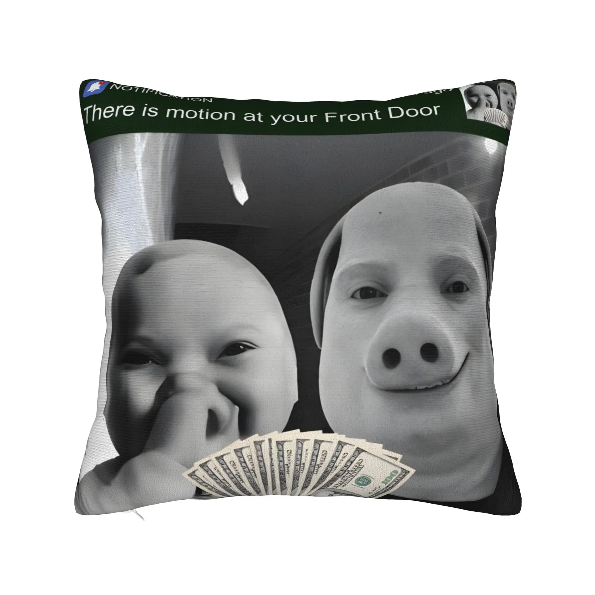 John Pork Tung Sahur Brainrot Meme Pillow Cover Merchandise Soft Cushion Cover Gift  Throw Pillow Case Cover Home Multi Size