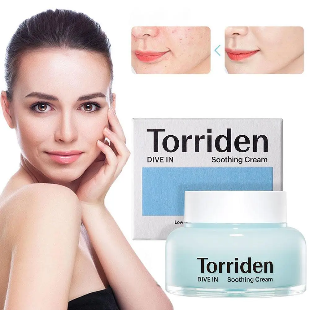 Torriden Deep Moisturizing Soothing Cream Hyaluronic Acid Facial Cream For Sensitive Skin Protects Facial Health Skin Care