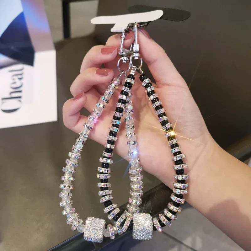 

Ручная работа, бусина, жемчужная подвеска, ремешок, оригинальный бриллиантовый телефон, аксессуары для украшения