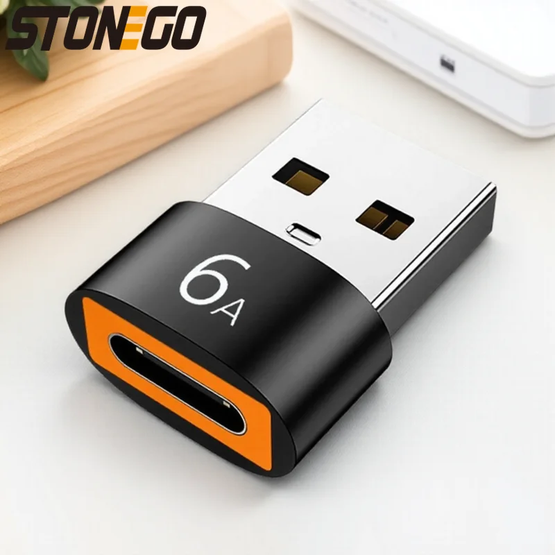 6A USB 3 0 إلى نوع C OTG محول سبائك الألومنيوم محول ل PD شحن أجهزة الكمبيوتر المحمولة الهواتف الذكية