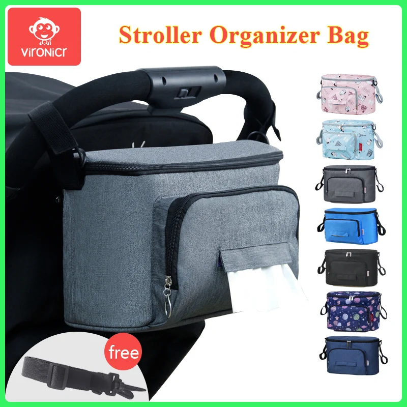 

Stroller Organizer Bags Mummy Large Capacity Travel Hanging Bag Bottle Holder Pram Diaper Bags Baby Stroller Accessories