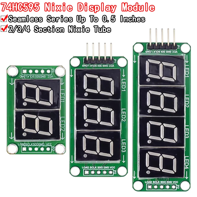 Static Drive 2 3 4 Segment Digital Tube LED Display Module 2 Digital 74HC595 Tube 100% New original For Arduino