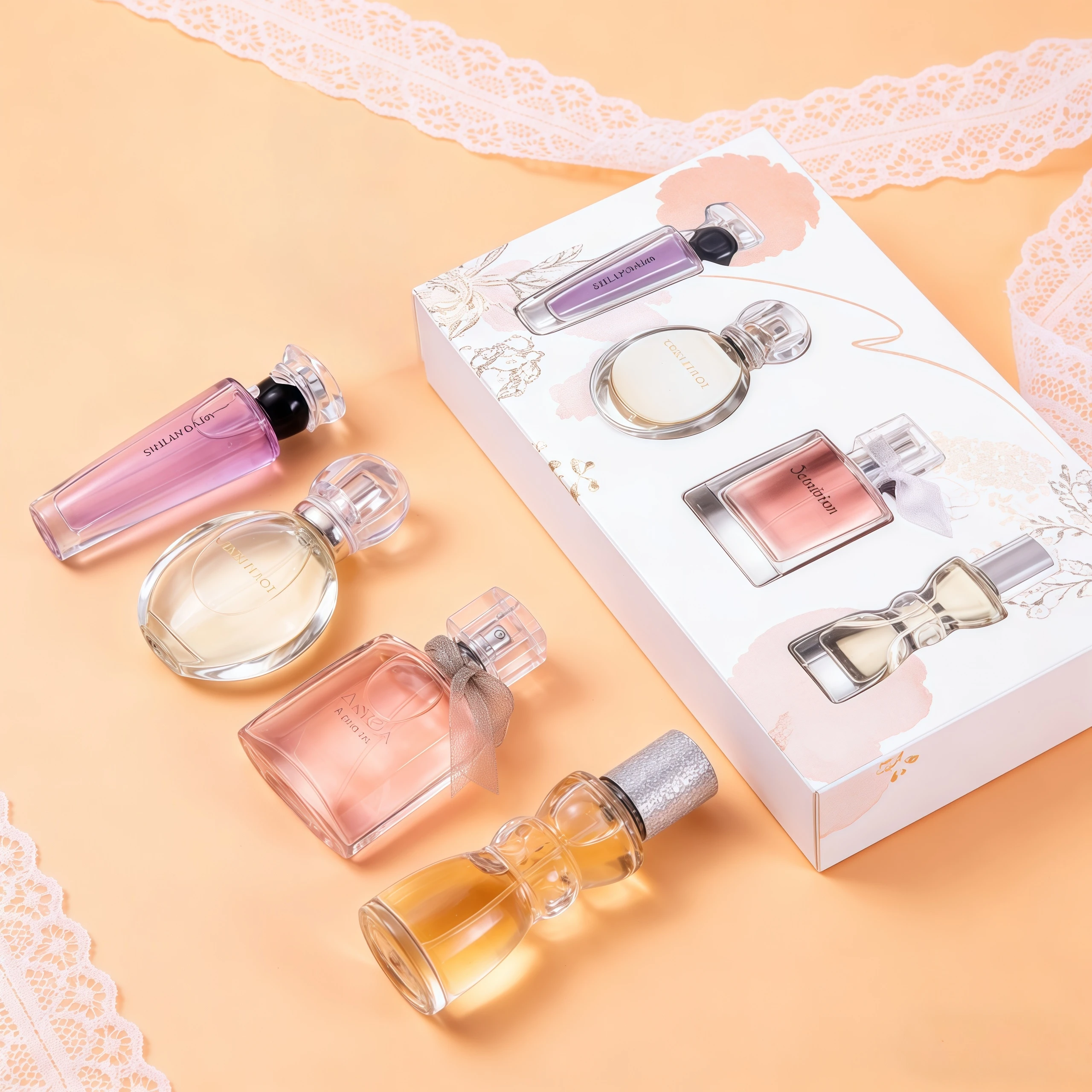 

Brand Women Perfume Gift Box Four Piece Set Eau De Parfum 105ml Floral Scent Fragrance Lasting Spray Perfumes Mujer Originales