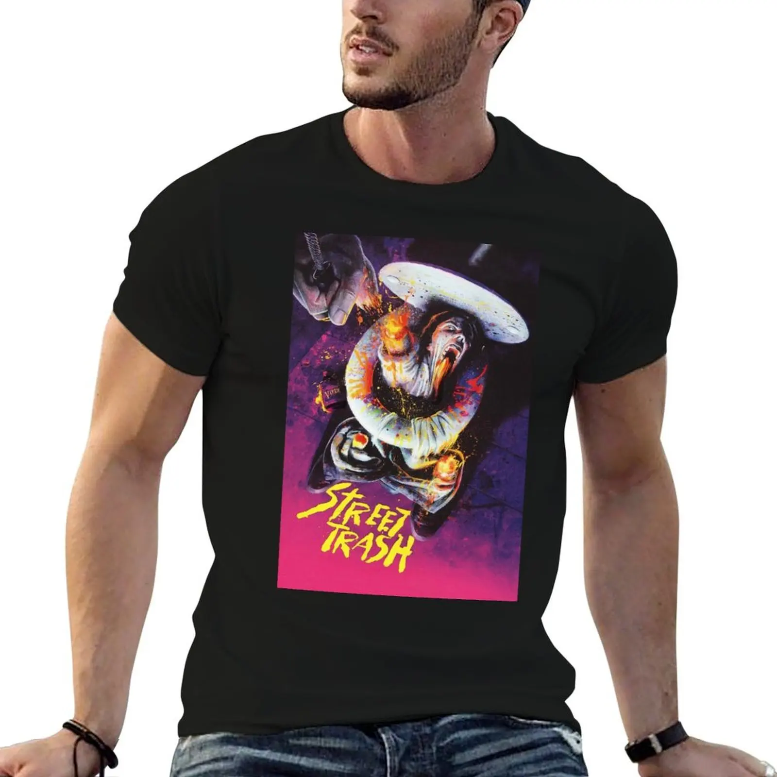 Camiseta con póster de la película Street Trash de Michael Muro, camisetas para hombre, paquete de camisetas blancas g man para hombre