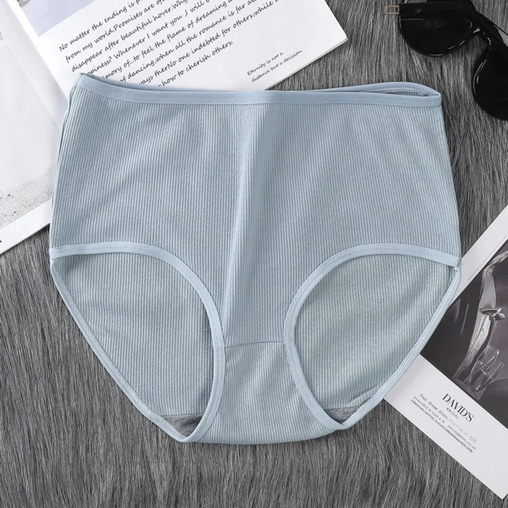 8Pcs 높은 허리 여성 팬티 세트 속옷 여성 란제리 대형 팬티 무작위 컬러 탄성 빅 사이즈 팬티 일일 스포츠