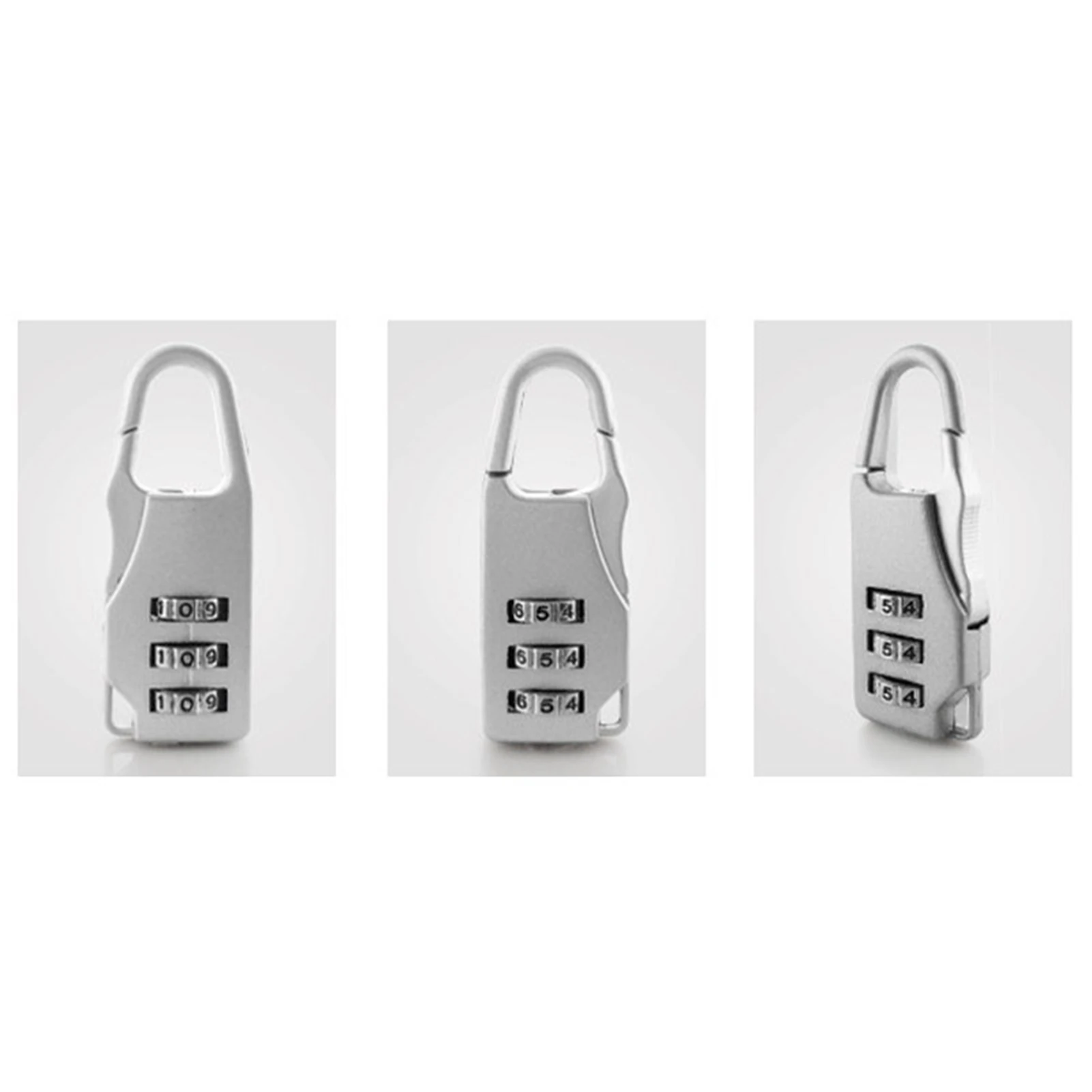 

Mini Zinc Alloy 3 Digit Combination Padlock Security Lock For Suitcase Drawer Toolbox Closet Storage Box
