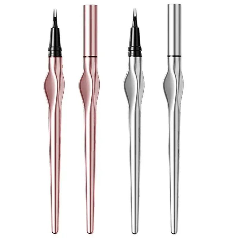 Double Tip Lower Eyelash Pencil Waterproof Double Forked Eyelash Pen Ultra-thin Liquid Eyeliner Natural Eye Brow Makeup Tool