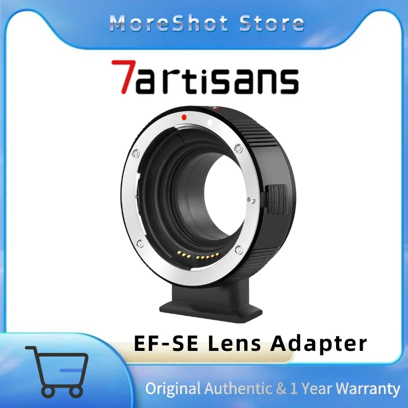 

7artisans EF-SE Lens Adapter Auto-Focus Converter Ring Compatible for Canon EF/EF-S Lens and Sony E mount Camera a9 a7 a7c a6x00