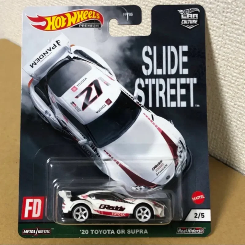 Hot Wheels Premium Car Culture 2021 Slide Street Set 957E Nissan Toyota Subaru Mustang Auto pressofuse in scala 1:64