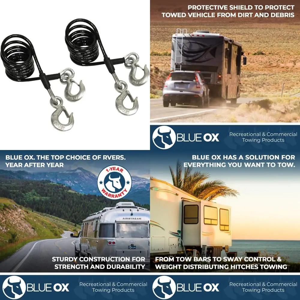 مجموعة كابلات الأمان من الفئة الرابع 10000 رطل 7 أقدام معدات استعادة السحب شديدة التحمل #1