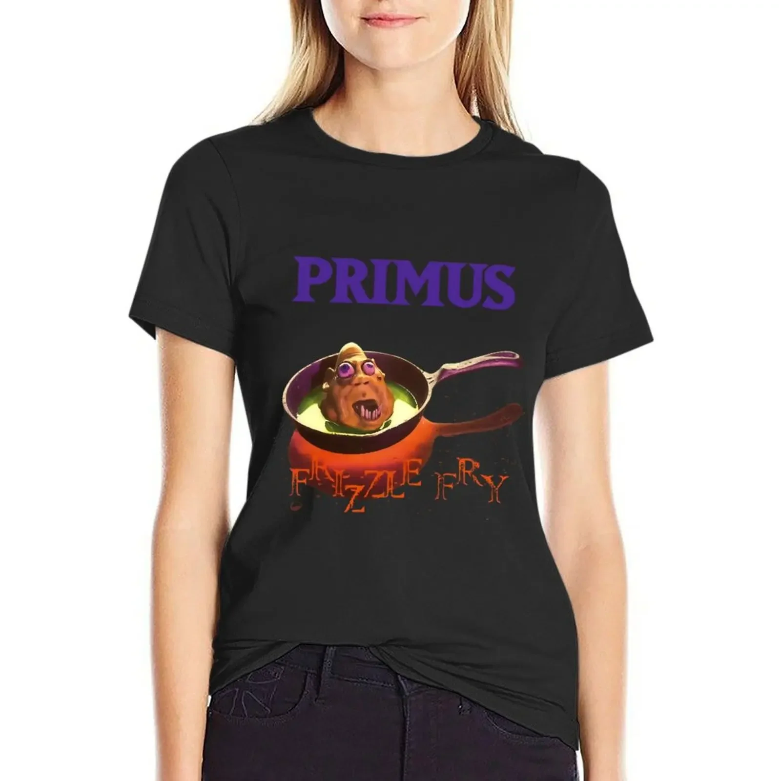 primus frizzle fry \t T-shirt female plus size tops cute clothes workout shirts for Women