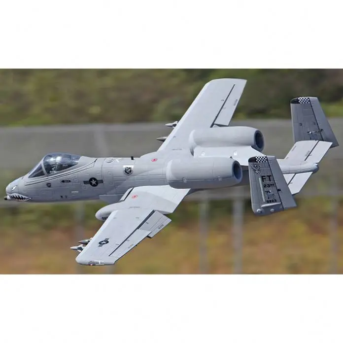 Customized Diecast Engineer A10 FMS Rc Planes Rubber Powered Plane Airplane Model Fighter Jet for D/ji T40 Kid Drones Sale