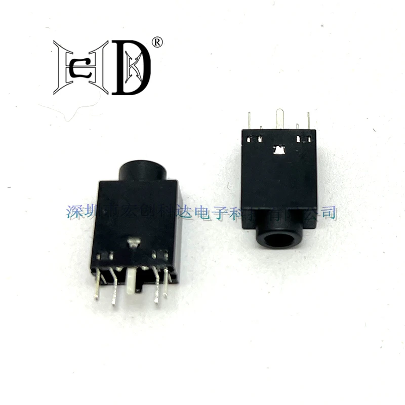 5PCS PJ-358 3.5MM 헤드폰 잭 소켓 커넥터 180 수직 5PIN PJ358