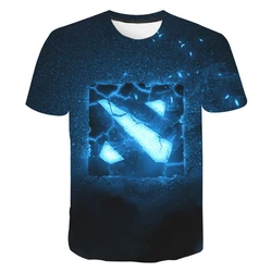 2023 New Summer Dota 2 Short Sleeve Fashion T-shirt Boy Girl Kids 3D Printed Streetwear Casual Men Women Children Cool Tops