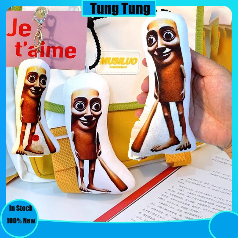 

Tung tung sahur italian brainrot stick wooden Tralalo Plush Doll Cute Anime Stuffed Soft Cushion Pillow Doll Peripheral Toy Fans