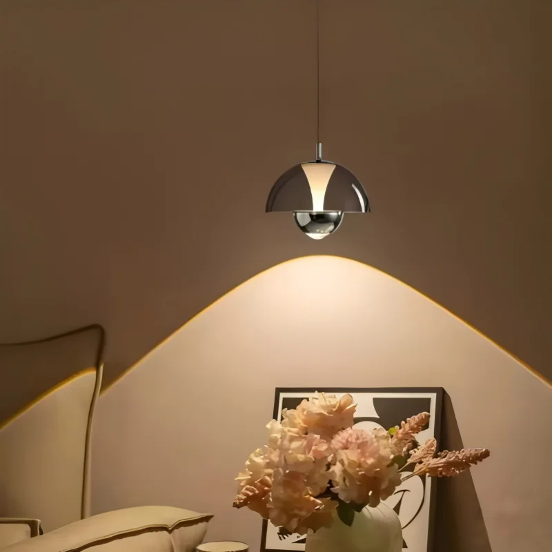 Danish Designer Flower Bud Pendant Light Nordic Modern Creative Bar Restaurant Study Bedroom Bedside Adjustable Pendant Light