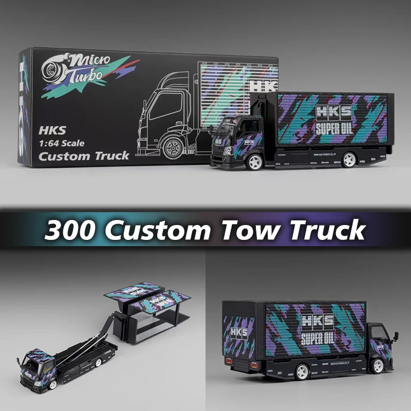 MT In Stock 1:64 300 Series Custom Wing Truck Diecast Diorama Car Model Toy MicroTurbo