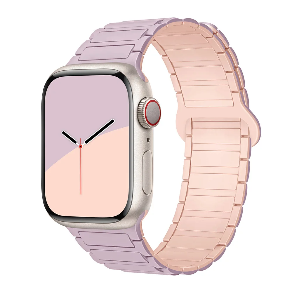 Pasek pętla magnetyczna do Apple watch ultra band 49mm 45mm silikonowa bransoletka iWatch serii 7 8 se 44mm 45mm 40mm 41mm 42mm 38mm